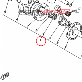 YAMAHA - WAL KORB. nr: 29L114003000