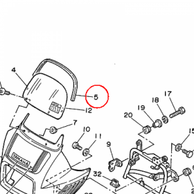 YAMAHA - WYPELNIENIE OWIEWKI nr: 29L283450000