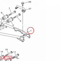 YAMAHA - ARM, REAR 1 nr: 2BGF21710100