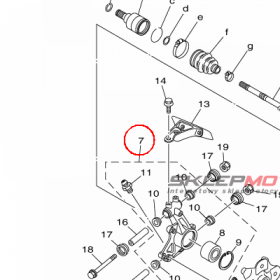 YAMAHA - REAR KNUCKLE ASSY nr: 2BGF530F0000