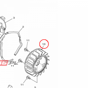 YAMAHA - WENTYLATOR nr: 2BME26110000