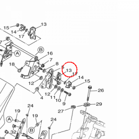YAMAHA - STAY, GUIDE 1 nr: 2BS2831E0000