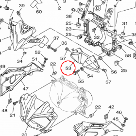 YAMAHA - EL. PLAST. OWIEWKI nr: 2BS283650100
