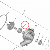 YAMAHA - USZCZELNIACZ nr: 2C0124380000