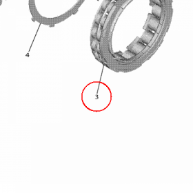 YAMAHA - SPRZEGLO ROZR. nr: 2C0155800000