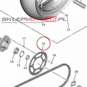YAMAHA - ZEBATKA ZDAWCZA nr: 2C0254452000