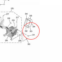 YAMAHA - PODKLADKA GUMOWA nr: 2C0282170000