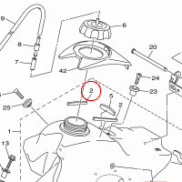 YAMAHA - DAMPER 2 nr: 2C0282270000