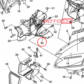 YAMAHA - wypelnienie owiewki nr: 2C02836K0000