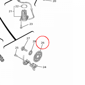 YAMAHA - WIRNIK nr: 2C0816730100