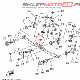 YAMAHA - TIE ROD ASSY nr: 2CMF38300000