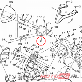 YAMAHA - VISOR nr: 2CMF61AA0000