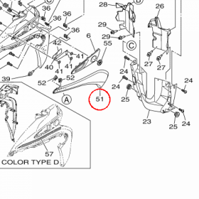 YAMAHA - WYPELNIENIE OWIEWKI nr: 2CMF83450000