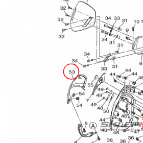 YAMAHA - WYPELNIENIE OWIEWKI nr: 2CMF83460000