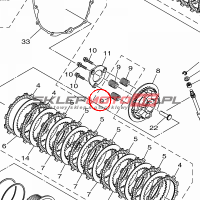 YAMAHA - SPRING, COMPRESSION nr: 2CR161730000