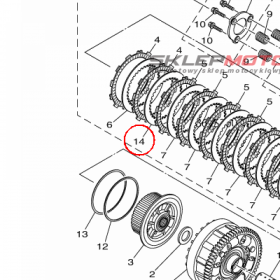 YAMAHA - przekladka sprzegla nr: 2CR163252000