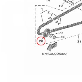YAMAHA - ZEBATKA nr: 2CR174600000