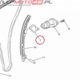 YAMAHA - USZCZELKA nr: 2D1122130000