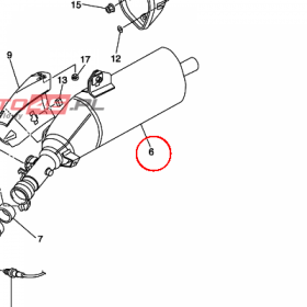 YAMAHA - TLUMIK nr: 2D1147030000
