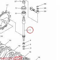 YAMAHA - WALEK SPRZEGLA nr: 2D1163820000
