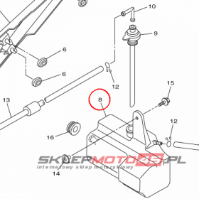 YAMAHA - ZBIORNIK WYROWNAWCZY nr: 2D1218710000
