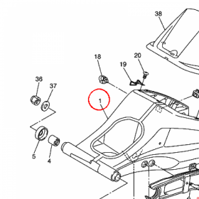 YAMAHA - WAHACZ nr: 2D1221101000