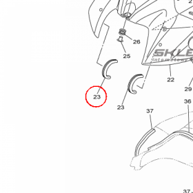 YAMAHA - WYPELNIENIE OWIEWKI nr: 2D1283450100