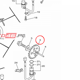 YAMAHA - WIRNIK nr: 2D1816730000