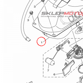 YAMAHA - ZBIORNIK PALIWA nr: 2DPF41100000