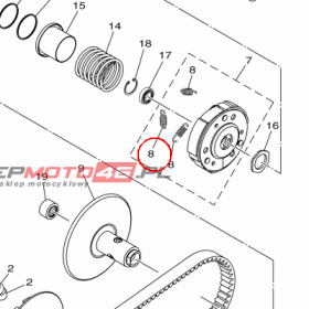 YAMAHA - SPREZYNA SPRZEGLA nr: 2DSE66260000