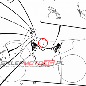 YAMAHA - WIAZKA PRZEW. EL. nr: 2GB825900000