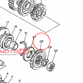 YAMAHA - ZEBATKA nr: 2GH174601100