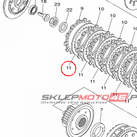 YAMAHA - przekladka sprzegla nr: 2H7163250000 > 2H7163251000