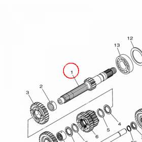 YAMAHA - WALEK SKRZYNI. B. nr: 2HC174110000
