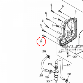 YAMAHA - SCREW nr: 2HCE44290000