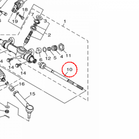 YAMAHA - RACK END SET nr: 2HCF38H00000