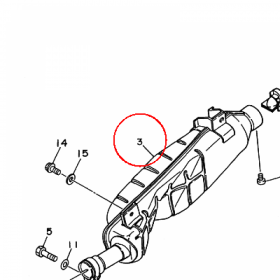 YAMAHA - TLUMIK nr: 2HR147110300