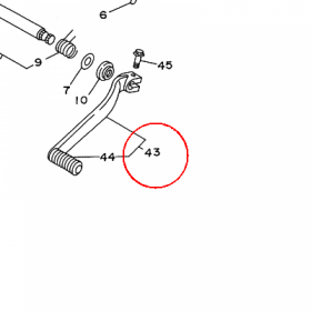 YAMAHA - pedal zm. biegow nr: 2HR181100100