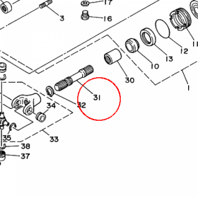 YAMAHA - WAL NAPEDOWY nr: 2HR461720100