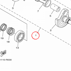 YAMAHA - WAL KORB. nr: 2MBE14000000