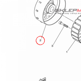 YAMAHA - WIRNIK nr: 2MBH14500000
