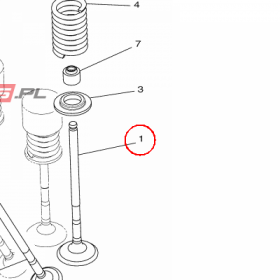 YAMAHA - zawor dolot. nr: 2MSE21110000