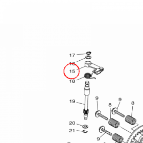 YAMAHA - CIEGNO SPRZEGLA nr: 2MSE63400000