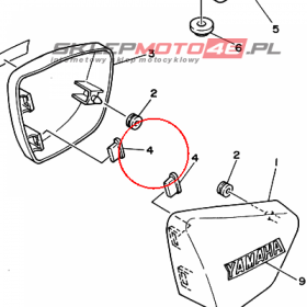YAMAHA - PODKLADKA GUM. nr: 2N4217170000