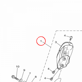 YAMAHA - TLUMIK nr: 2PP147100000