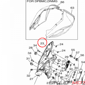 YAMAHA - WYPELNIENIE OWIEWKI nr: 2PP2836L0000