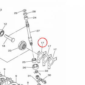 YAMAHA - SPREZYNA nr: 2S3165390000