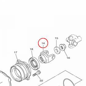 YAMAHA - YOKE, JOINT nr: 2S3175560100