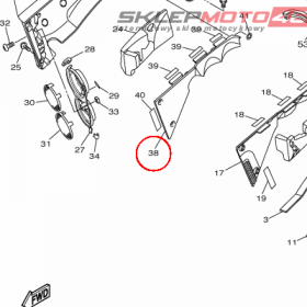 YAMAHA - WYPELNIENIE OWIEWKI nr: 2S32836L0000