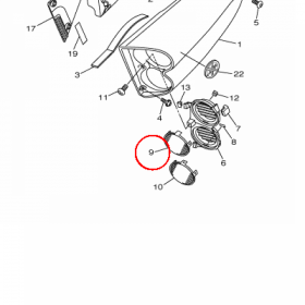 YAMAHA - WLOT POW. PLAST. nr: 2S32837N0000
